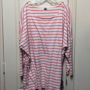 Old Navy Tops - Orange and white striped Tshirt Old Navy Tops - Orange and white striped Tshirt